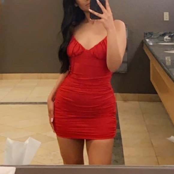 Tiger Mist Red Dress - Picture 6 of 6